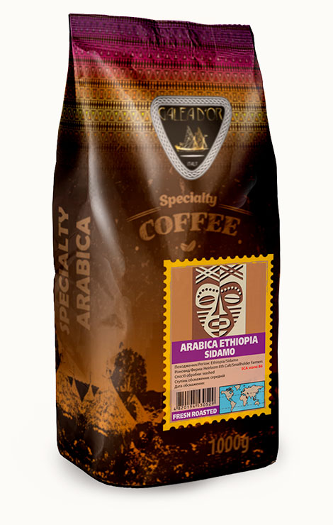 Кофе в зёрнах Arabica Ethiopia Sidamo