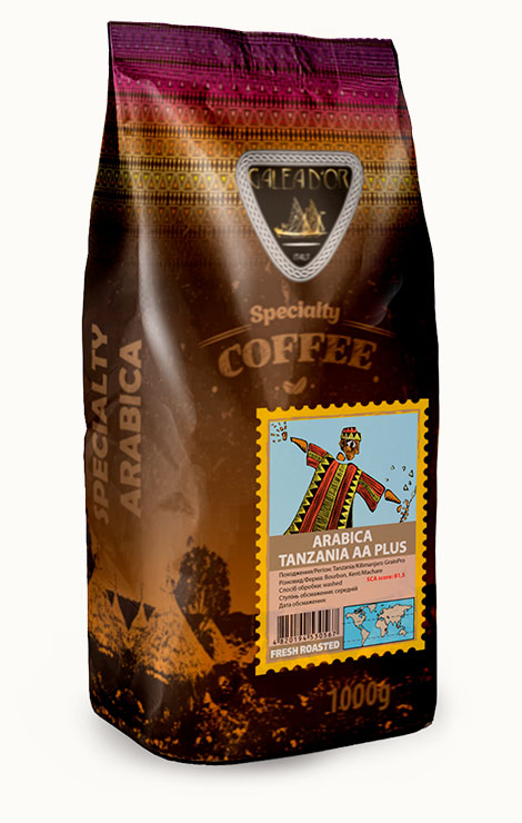 Кофе в зёрнах Arabica Tanzania AA PLUS